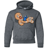 Sweatshirts Dark Heather / YS Alien Nom Nom Youth Hoodie