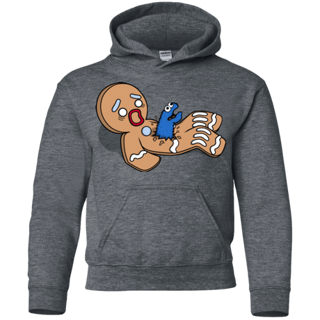 Sweatshirts Dark Heather / YS Alien Nom Nom Youth Hoodie