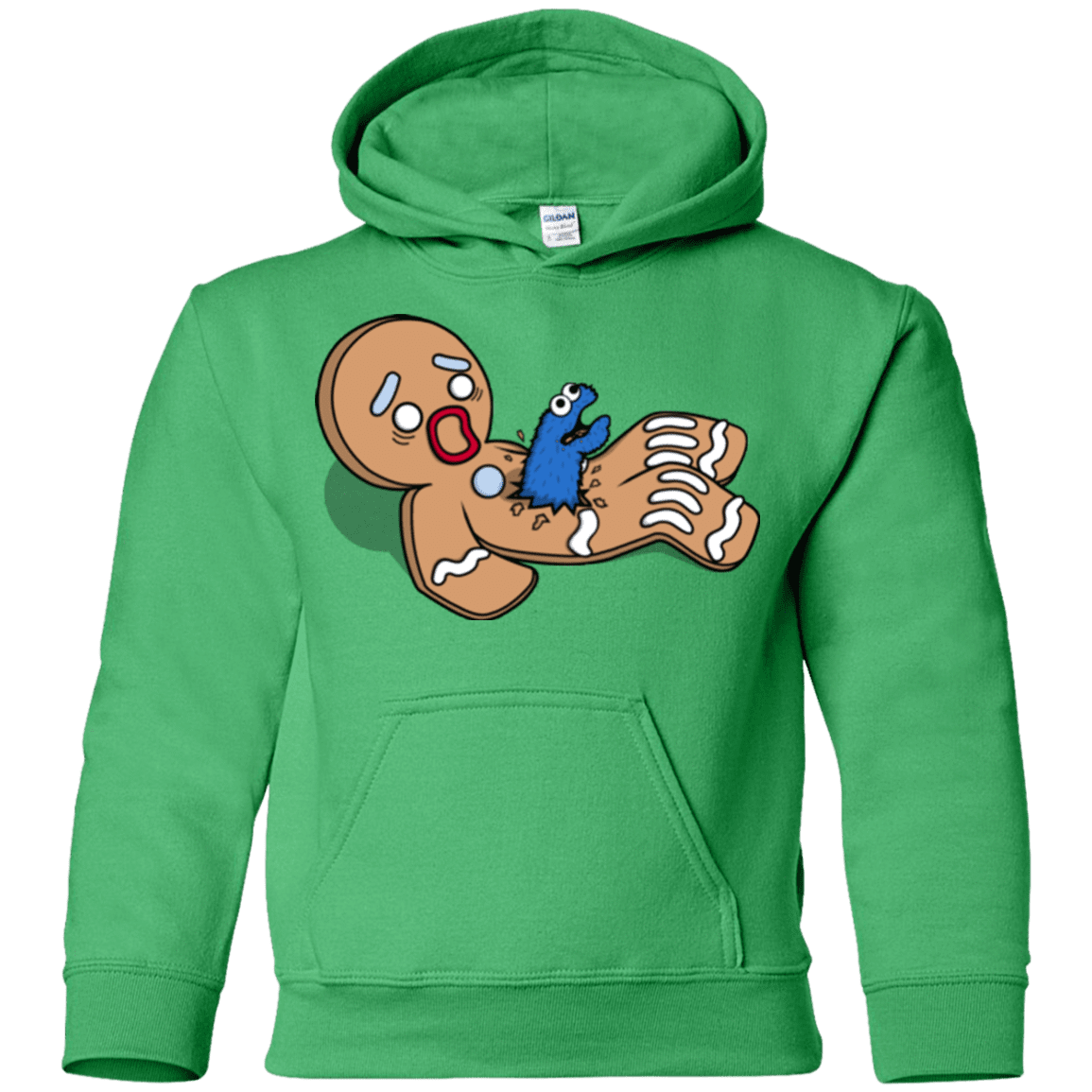 Sweatshirts Irish Green / YS Alien Nom Nom Youth Hoodie