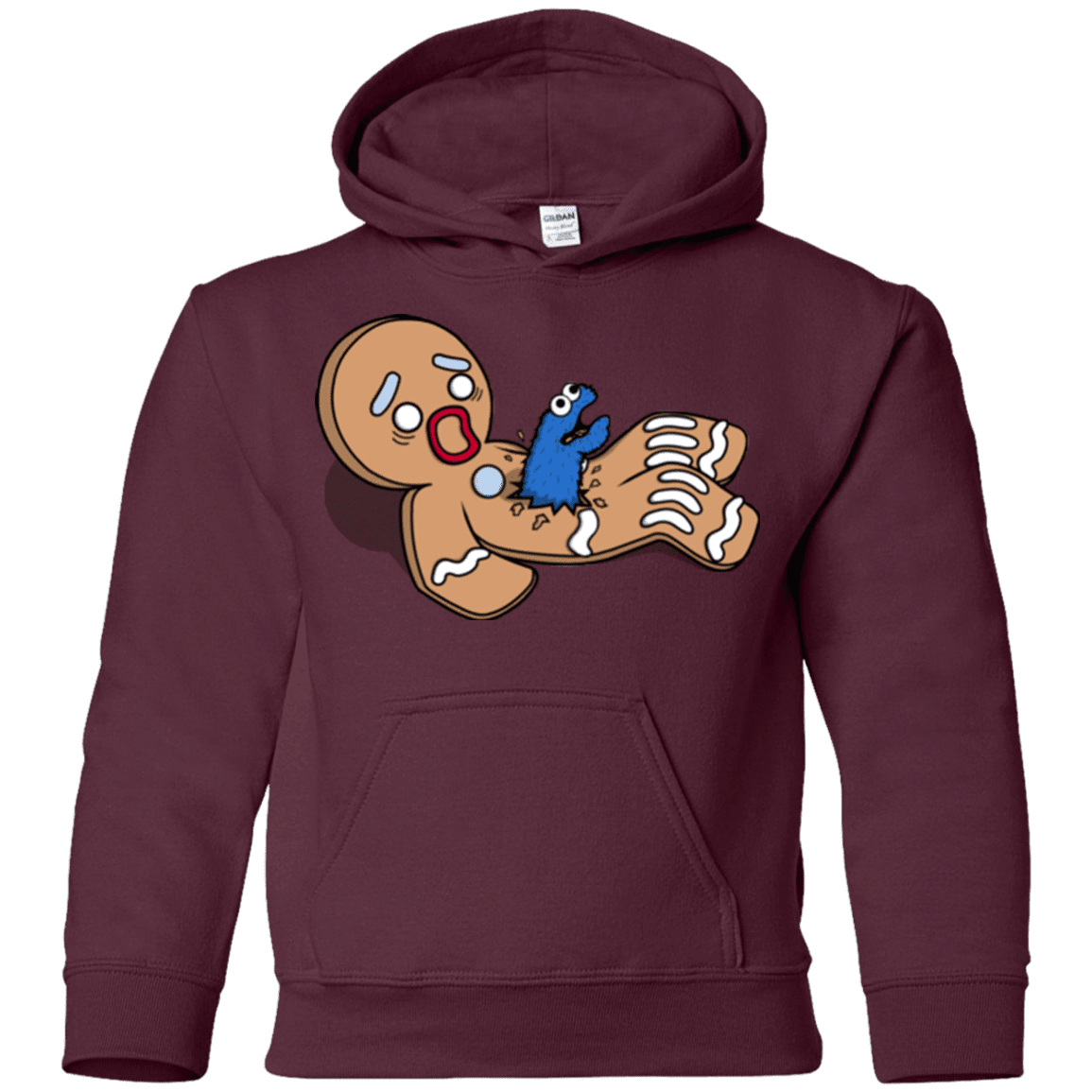 Sweatshirts Maroon / YS Alien Nom Nom Youth Hoodie