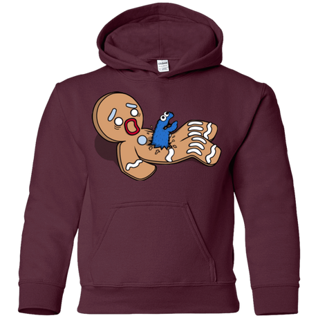 Sweatshirts Maroon / YS Alien Nom Nom Youth Hoodie