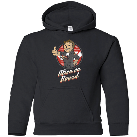 Sweatshirts Black / YS Alien on Board Youth Hoodie