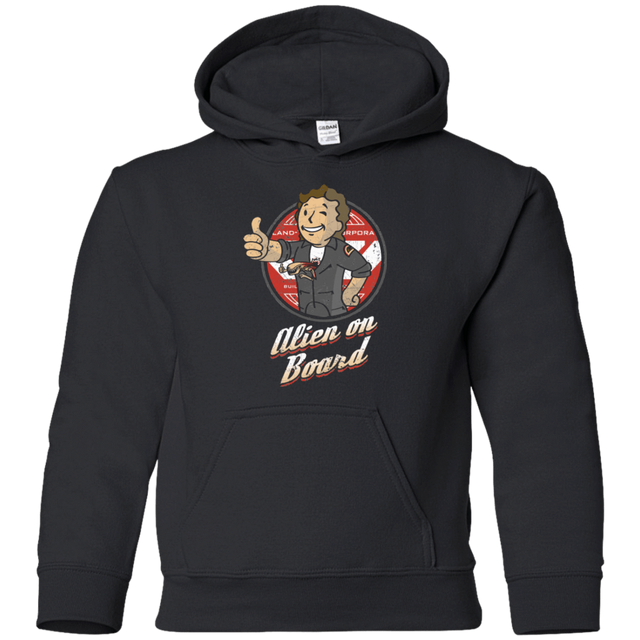 Sweatshirts Black / YS Alien on Board Youth Hoodie