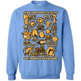 Sweatshirts Carolina Blue / Small Alien Statistics Crewneck Sweatshirt