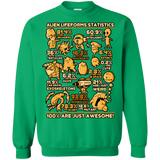 Sweatshirts Irish Green / Small Alien Statistics Crewneck Sweatshirt