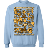 Sweatshirts Light Blue / Small Alien Statistics Crewneck Sweatshirt
