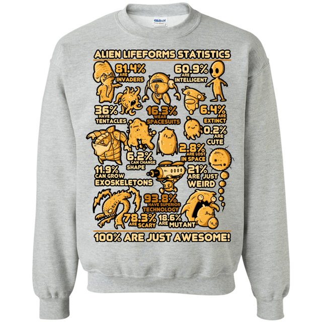 Sweatshirts Sport Grey / Small Alien Statistics Crewneck Sweatshirt