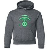 Sweatshirts Dark Heather / YS Alien Tracking Youth Hoodie