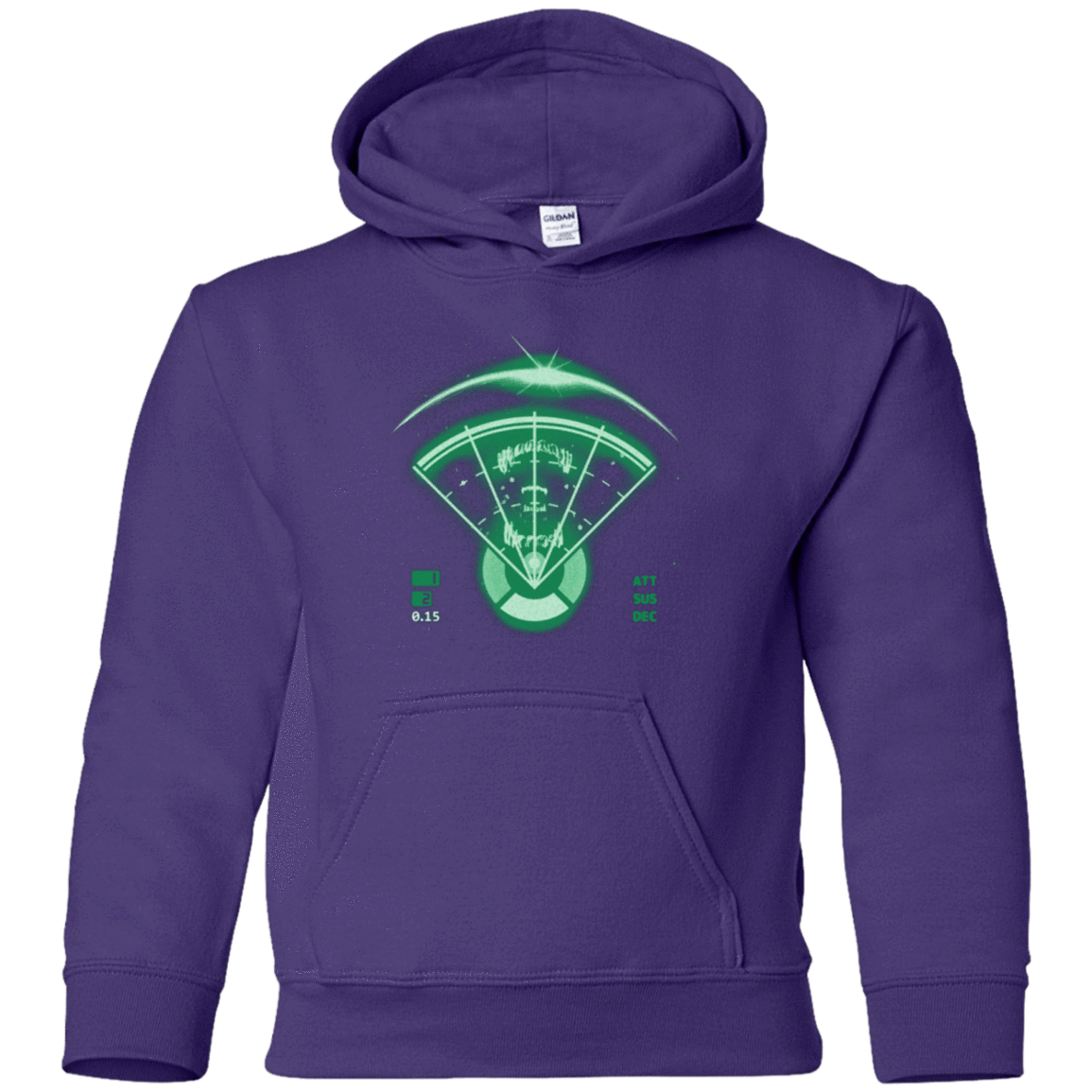 Sweatshirts Purple / YS Alien Tracking Youth Hoodie