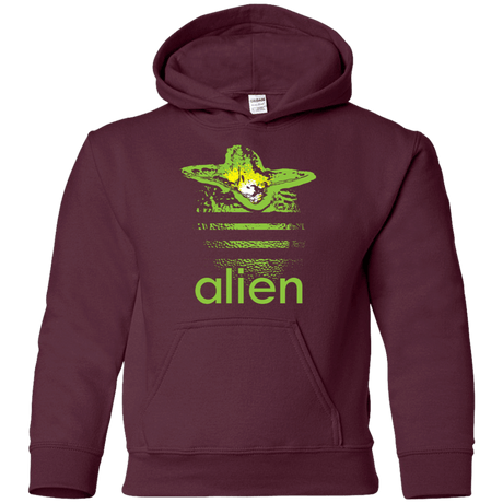 Sweatshirts Maroon / YS Alien Youth Hoodie