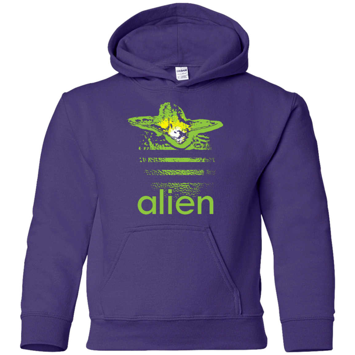 Sweatshirts Purple / YS Alien Youth Hoodie