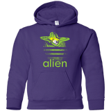 Sweatshirts Purple / YS Alien Youth Hoodie