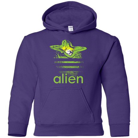 Sweatshirts Purple / YS Alien Youth Hoodie