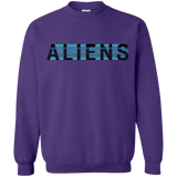 Sweatshirts Purple / S Aliens Crewneck Sweatshirt