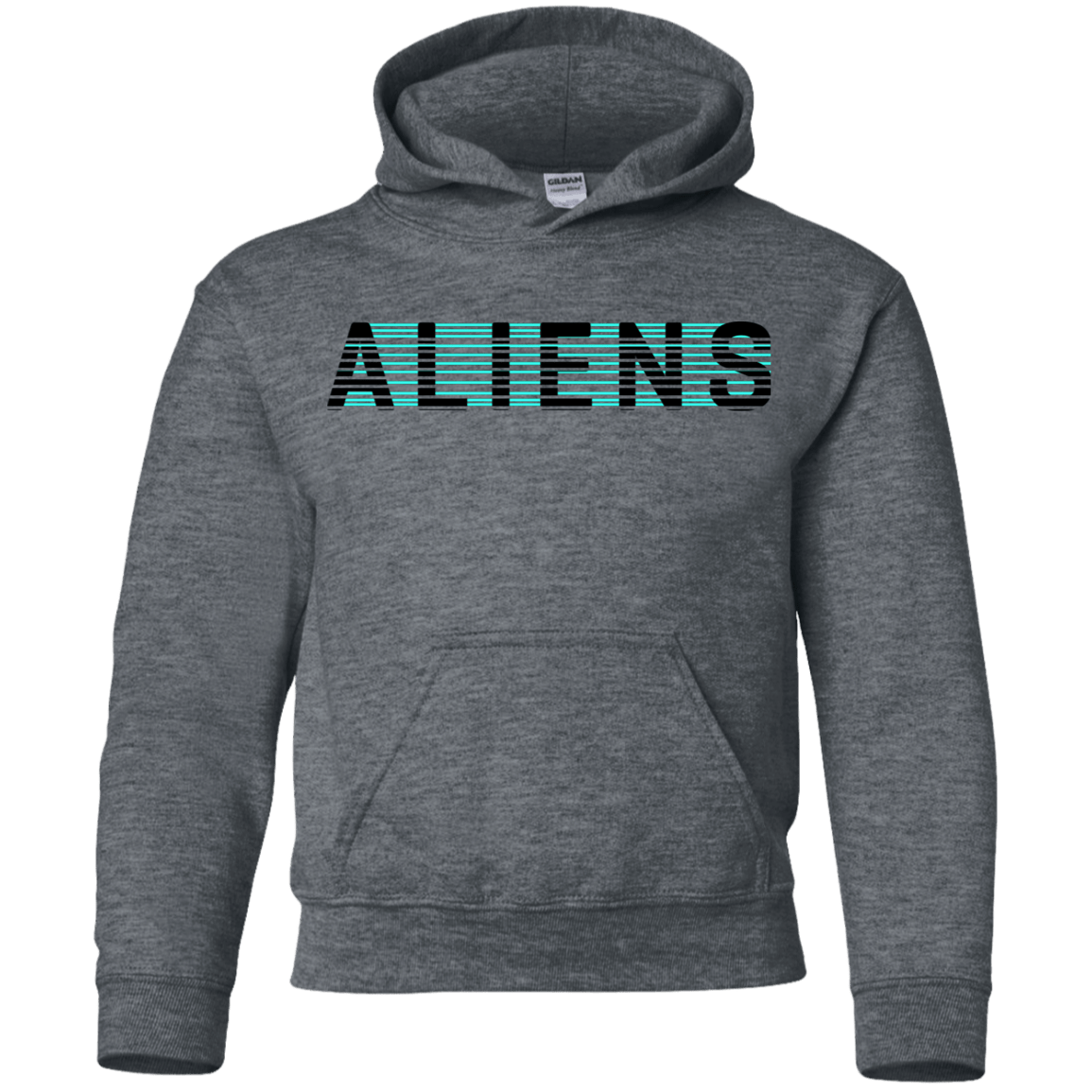 Sweatshirts Dark Heather / YS Aliens Youth Hoodie