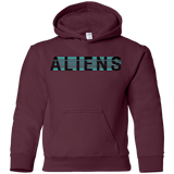 Sweatshirts Maroon / YS Aliens Youth Hoodie