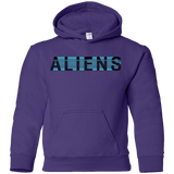 Sweatshirts Purple / YS Aliens Youth Hoodie