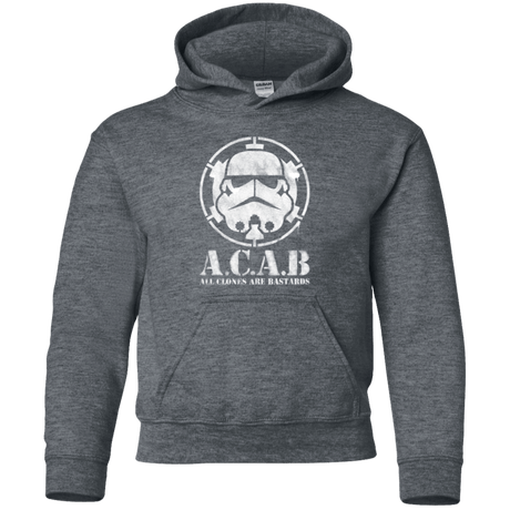 Sweatshirts Dark Heather / YS All clones Youth Hoodie