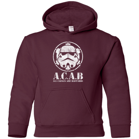 Sweatshirts Maroon / YS All clones Youth Hoodie