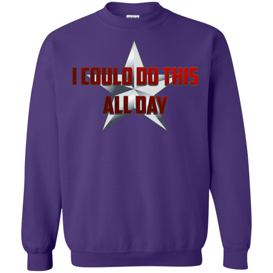 Sweatshirts Purple / S All Day Crewneck Sweatshirt