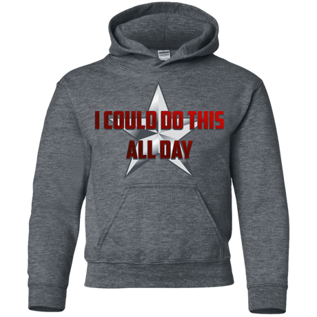 Sweatshirts Dark Heather / YS All Day Youth Hoodie