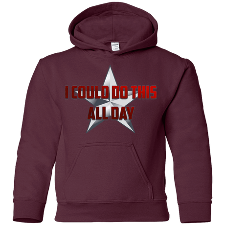 Sweatshirts Maroon / YS All Day Youth Hoodie
