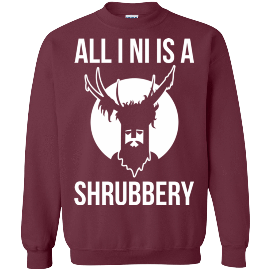 Sweatshirts Maroon / Small All I Ni Crewneck Sweatshirt