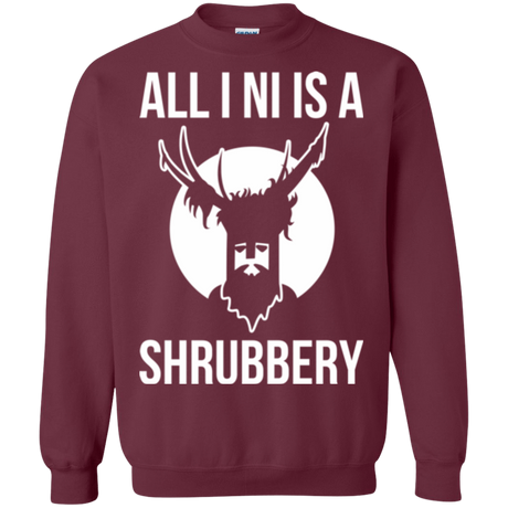 Sweatshirts Maroon / Small All I Ni Crewneck Sweatshirt
