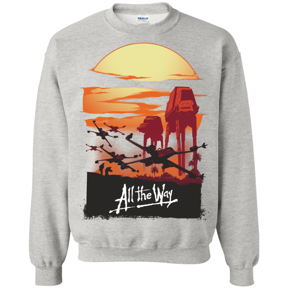 Sweatshirts Ash / Small All The Way Crewneck Sweatshirt