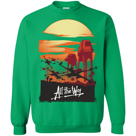 Sweatshirts Irish Green / Small All The Way Crewneck Sweatshirt