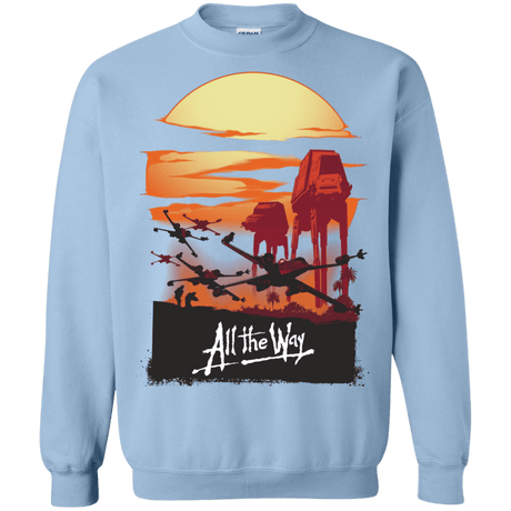 Sweatshirts Light Blue / Small All The Way Crewneck Sweatshirt