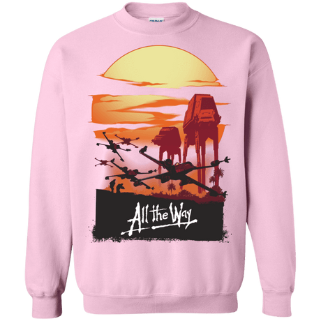 Sweatshirts Light Pink / Small All The Way Crewneck Sweatshirt