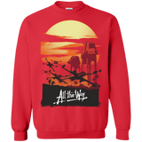 Sweatshirts Red / Small All The Way Crewneck Sweatshirt