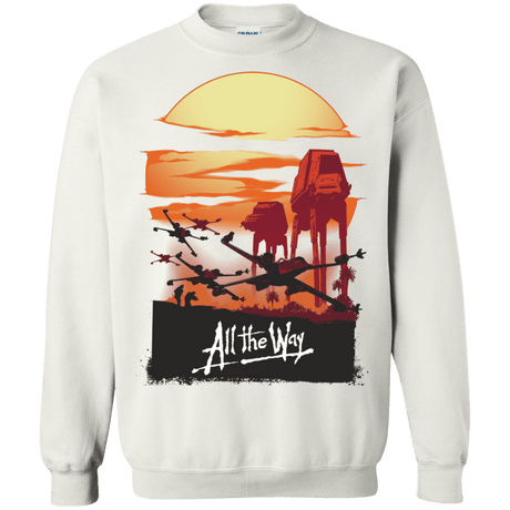 Sweatshirts White / Small All The Way Crewneck Sweatshirt