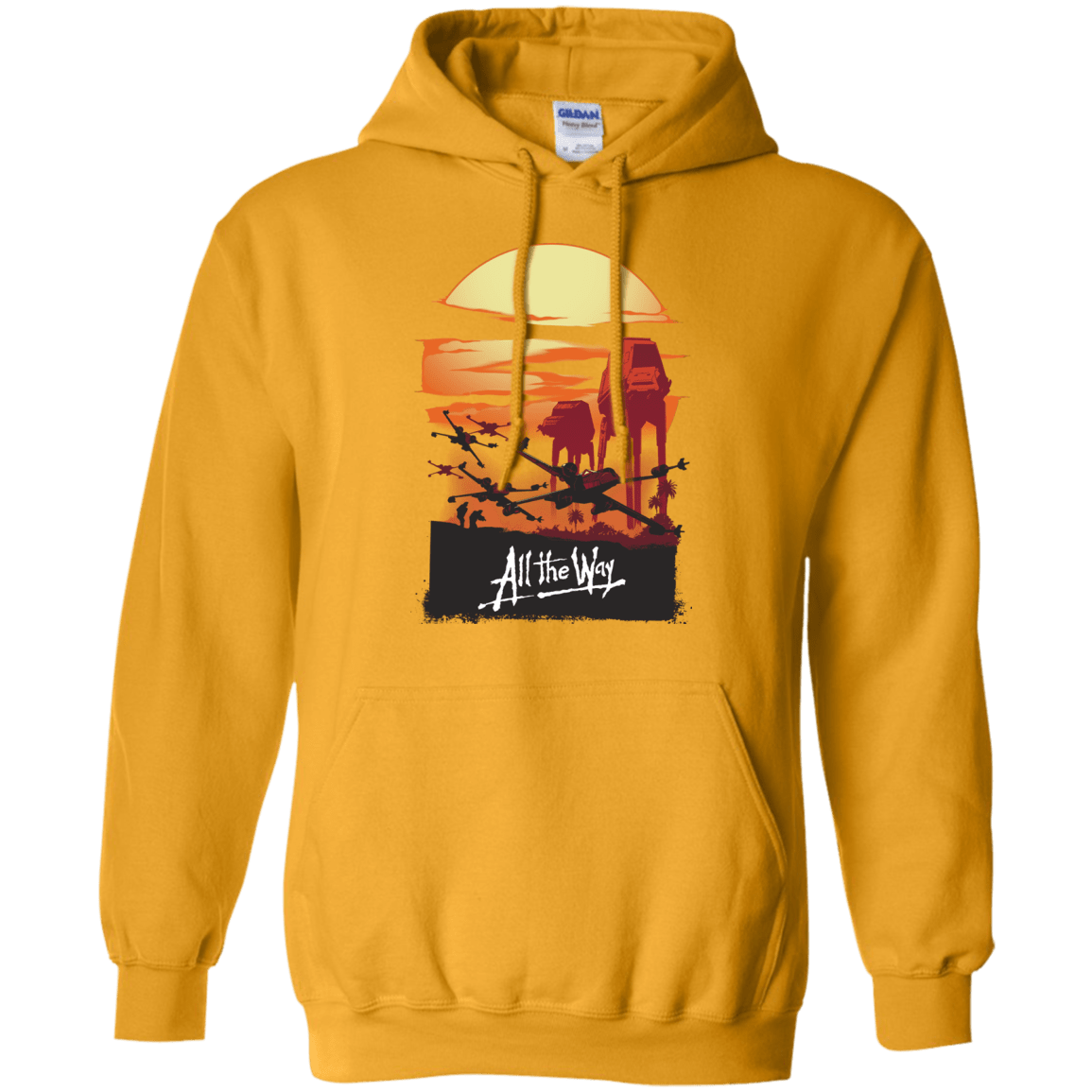 Sweatshirts Gold / Small All The Way Pullover Hoodie