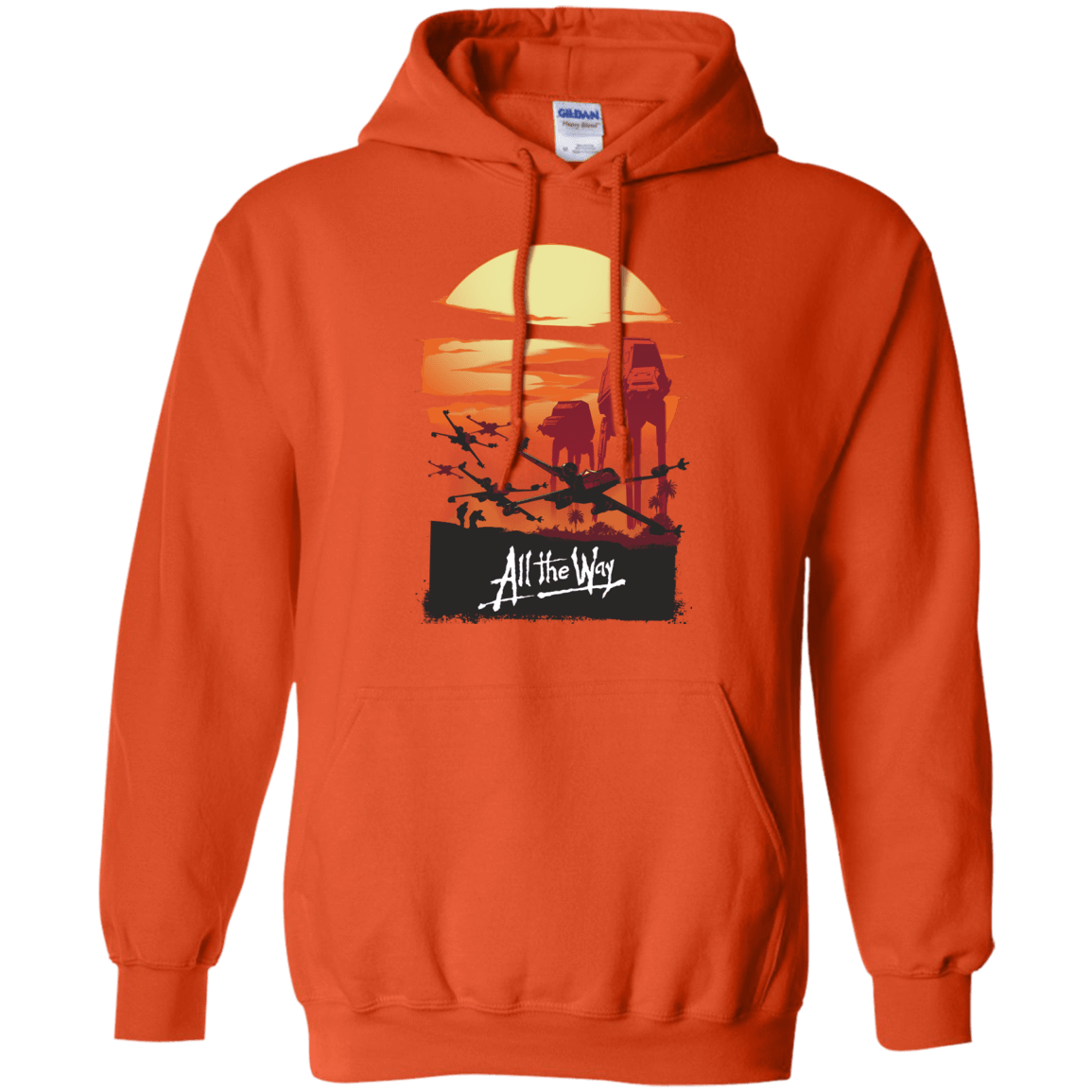 Sweatshirts Orange / Small All The Way Pullover Hoodie