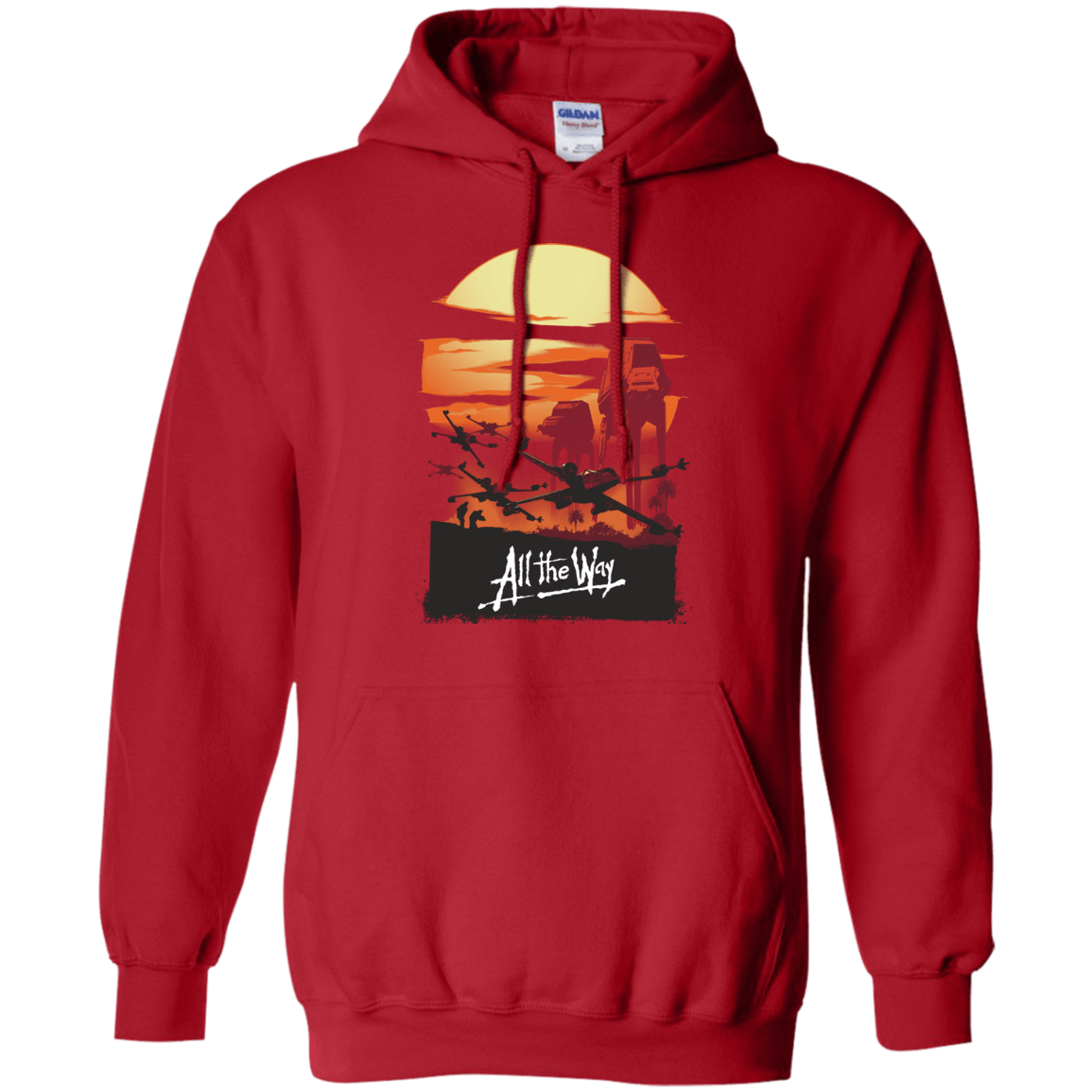 Sweatshirts Red / Small All The Way Pullover Hoodie