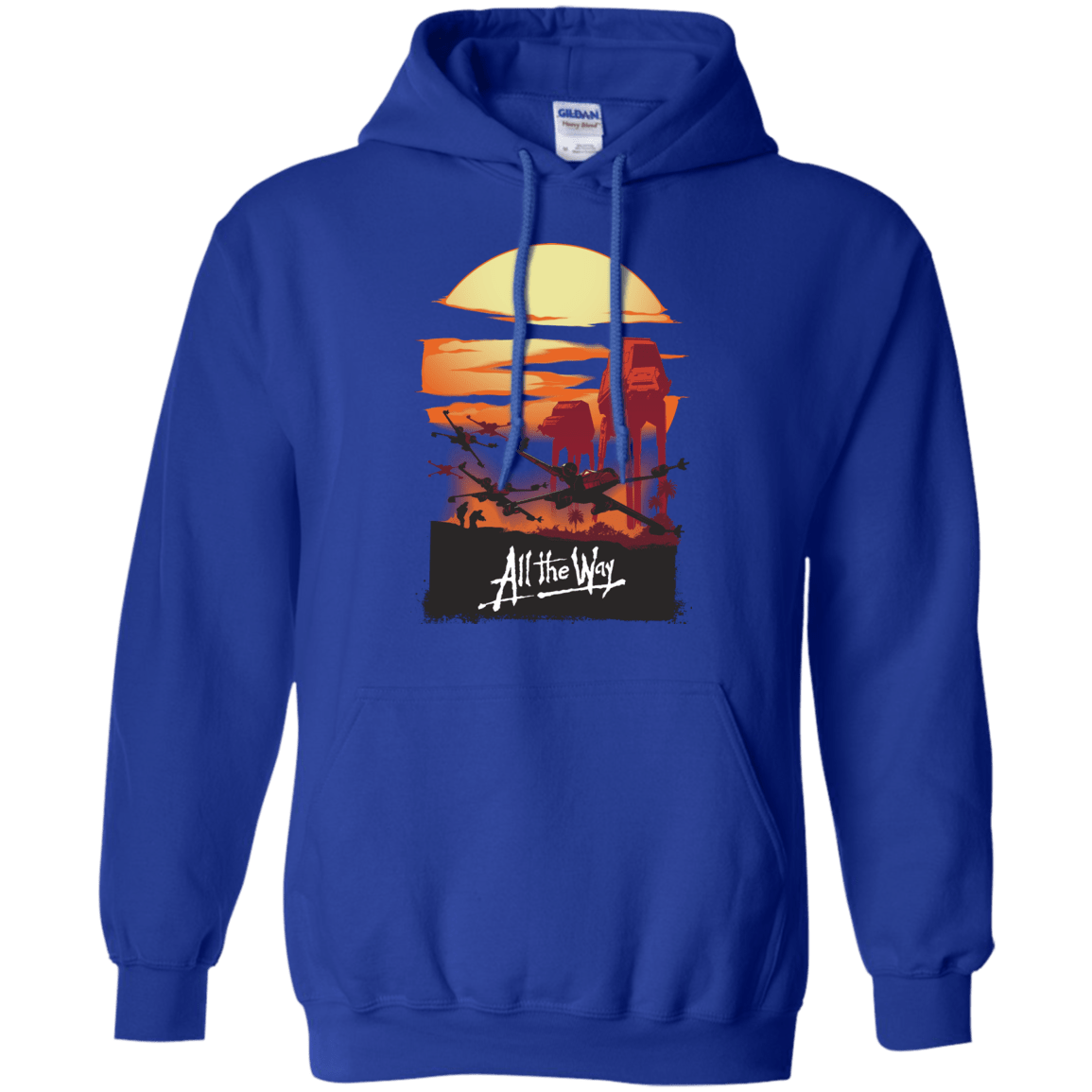 Sweatshirts Royal / Small All The Way Pullover Hoodie