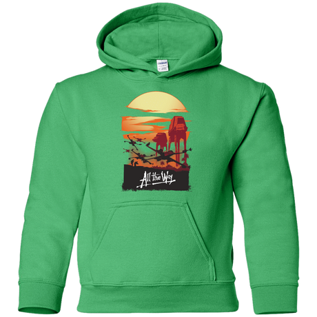 Sweatshirts Irish Green / YS All The Way Youth Hoodie