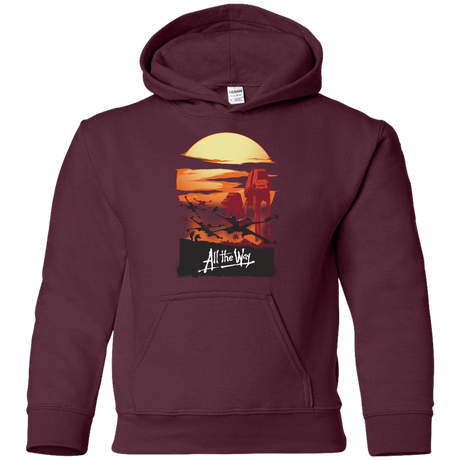 Sweatshirts Maroon / YS All The Way Youth Hoodie