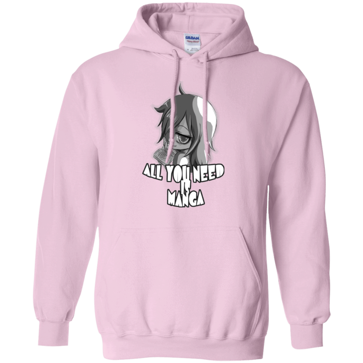 Sweatshirts Light Pink / Small All You Need is Manga Pullover Hoodie