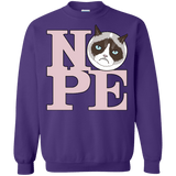 Sweatshirts Purple / S All You Need is NOPE Crewneck Sweatshirt