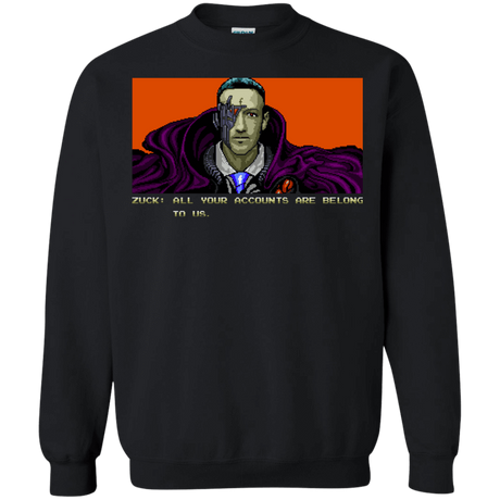 Sweatshirts Black / S All Your Accounts Crewneck Sweatshirt