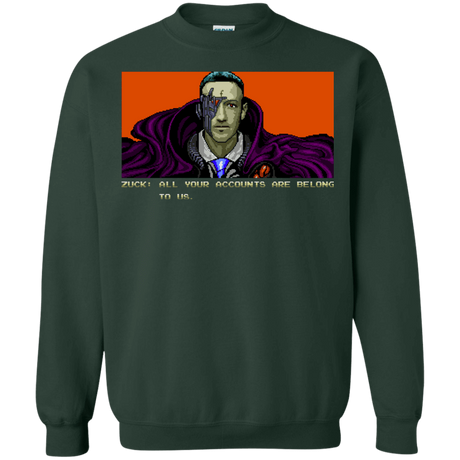 Sweatshirts Forest Green / S All Your Accounts Crewneck Sweatshirt