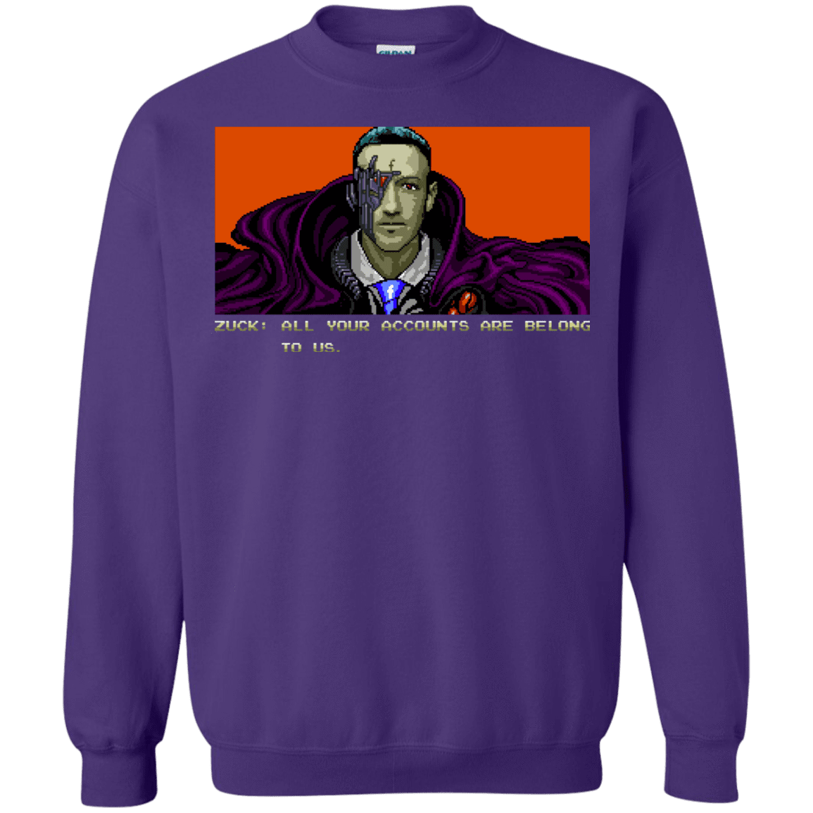 Sweatshirts Purple / S All Your Accounts Crewneck Sweatshirt