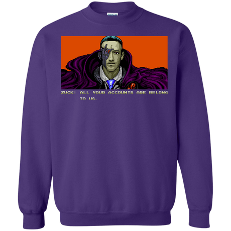 Sweatshirts Purple / S All Your Accounts Crewneck Sweatshirt