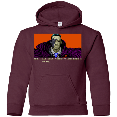Sweatshirts Maroon / YS All Your Accounts Youth Hoodie