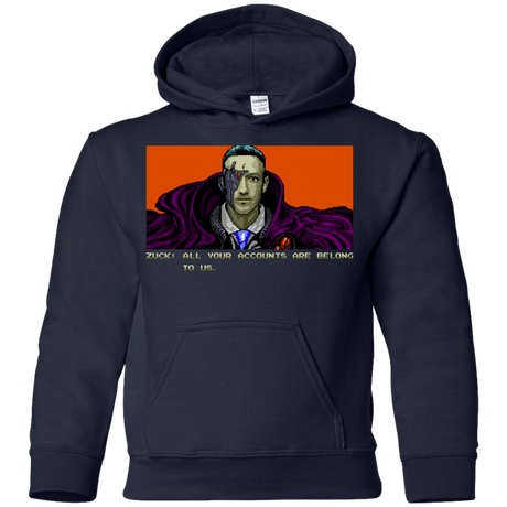 Sweatshirts Navy / YS All Your Accounts Youth Hoodie