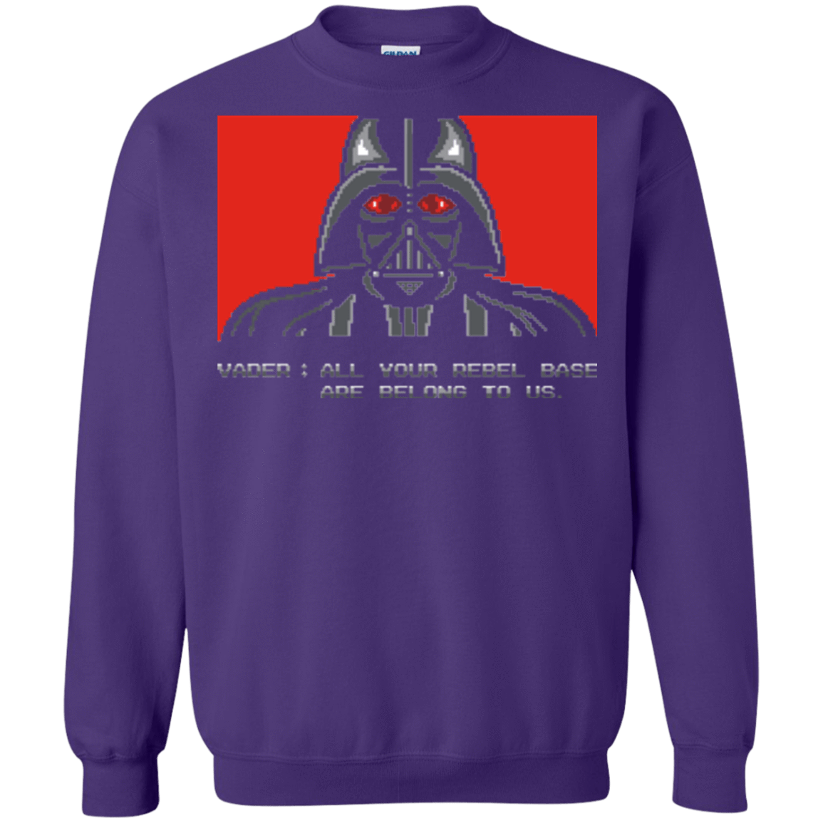 Sweatshirts Purple / Small All your rebel base are belongs to us Crewneck Sweatshirt