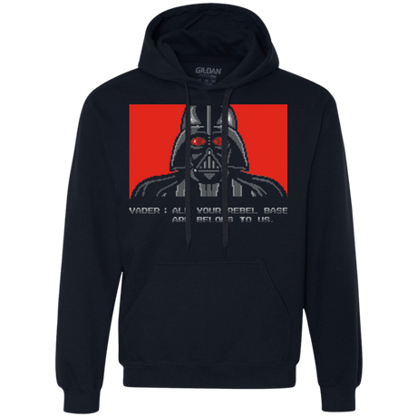 Sweatshirts Navy / Small All your rebel base are belongs to us Premium Fleece Hoodie